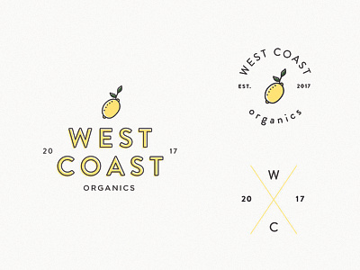 West Coast Organics Branding brand design branding logo design logo mark