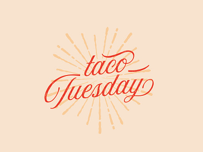 Taco Tuesday Typography Design brand design branding logo design logo mark logo mongram