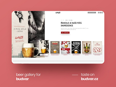 Official website for Budvar Czech Republic (Best beer country) adobexd ui ux web webdesign