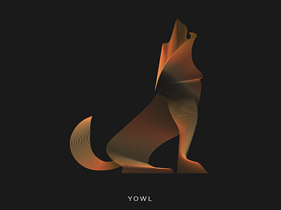 YOWL adobe animals art artwork design illustrator line lineart photoshop studio vector wolf