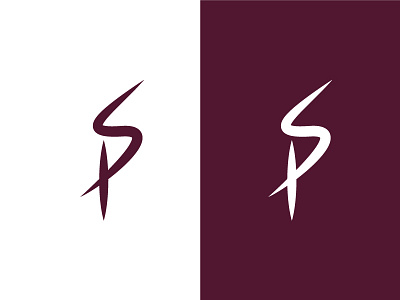 Logo S P design letter logo minimal monogram p personal s stefan pejovski