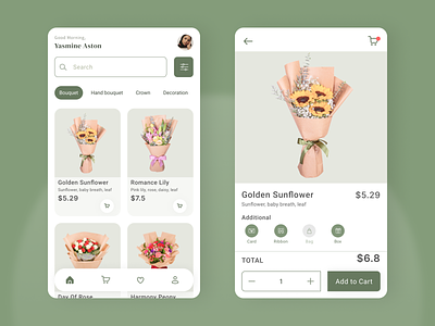 UI - Bouquet Shop 💐 appdesign bouquet design designinspiration dribbble figma ui uidesign uidesigner uitrends uiux userinterface userinterfacedesign ux uxdesign