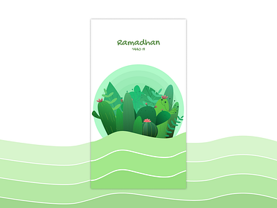 Cactus Ramadhan cactus green illustration ramadhan