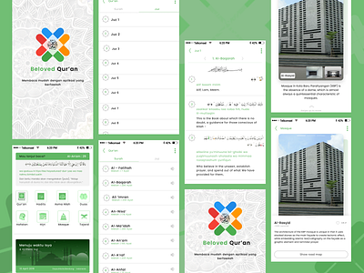 Beloved Quran app design figma green mobile app design mobile ui mockup ui ui design ui mockup
