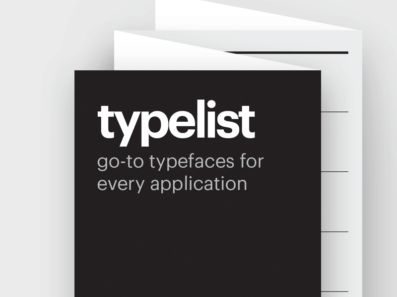 typelist brochure fonts list poster sans-serif serif type typeface typography