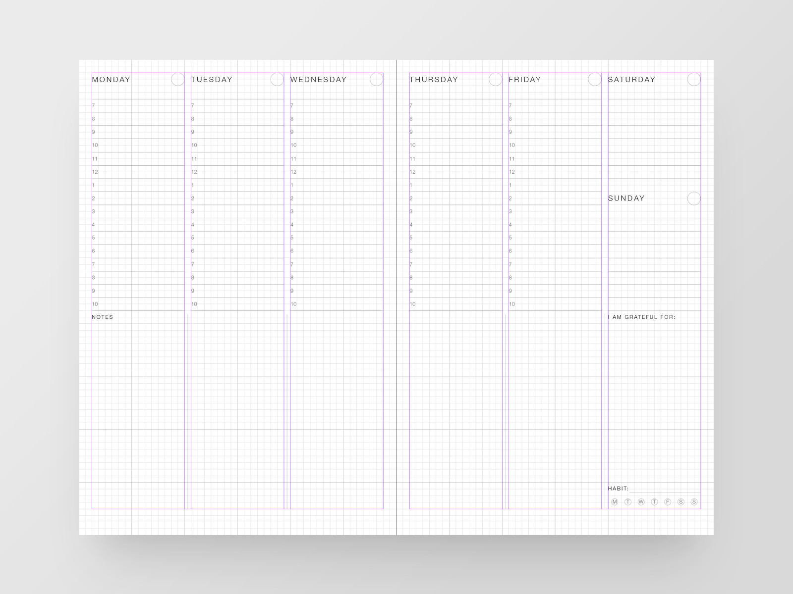 Planner Grid by Taylor Brown on Dribbble