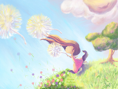 Childhood dreams digital painting dream fantasy illustration illustrator