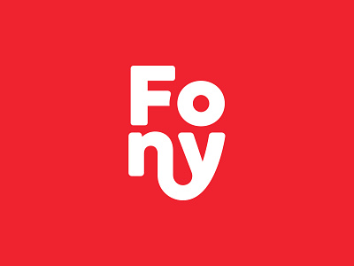 Fony brand idea branding design logo typography vector