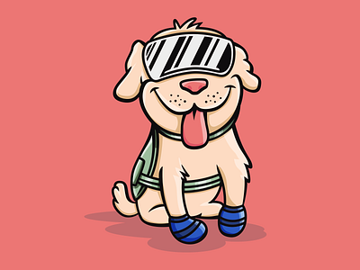 Frida Rescue Dog art colors design dog fun illustration style vector web