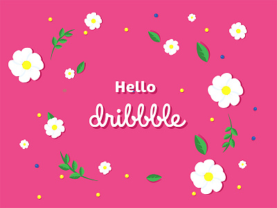 Hello Dribble! design hello dribbble