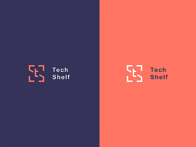 Tech Shelf final logo client colors logo shelf tech