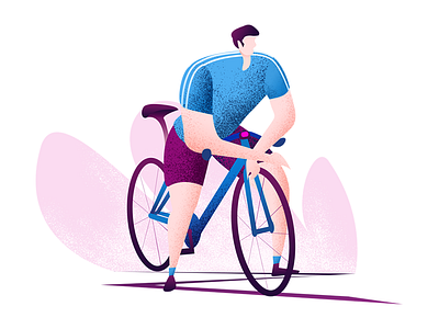 Knight illustrations bicycle blue design dribbble first illustration modelling motorcycle movement pink purple ride a bike scenery shot typography ui ux vector