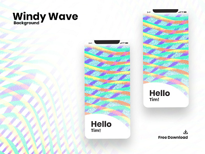 Windy Wave background design graphic ui