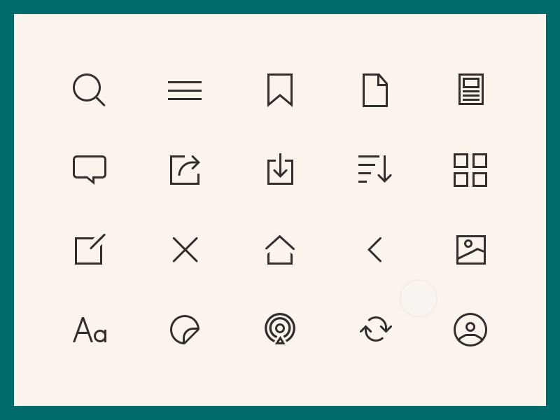Vedomosti Interface Icon Set