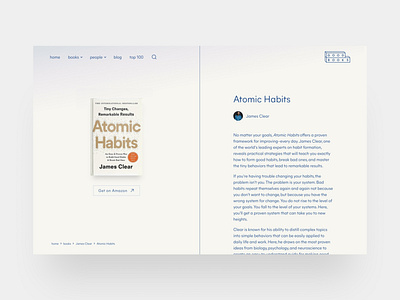 Good Books — book profile 📚 blog book book cover books bookshop bookstore brand identity clean clean ui minimal minimalism profile simple web design webflow