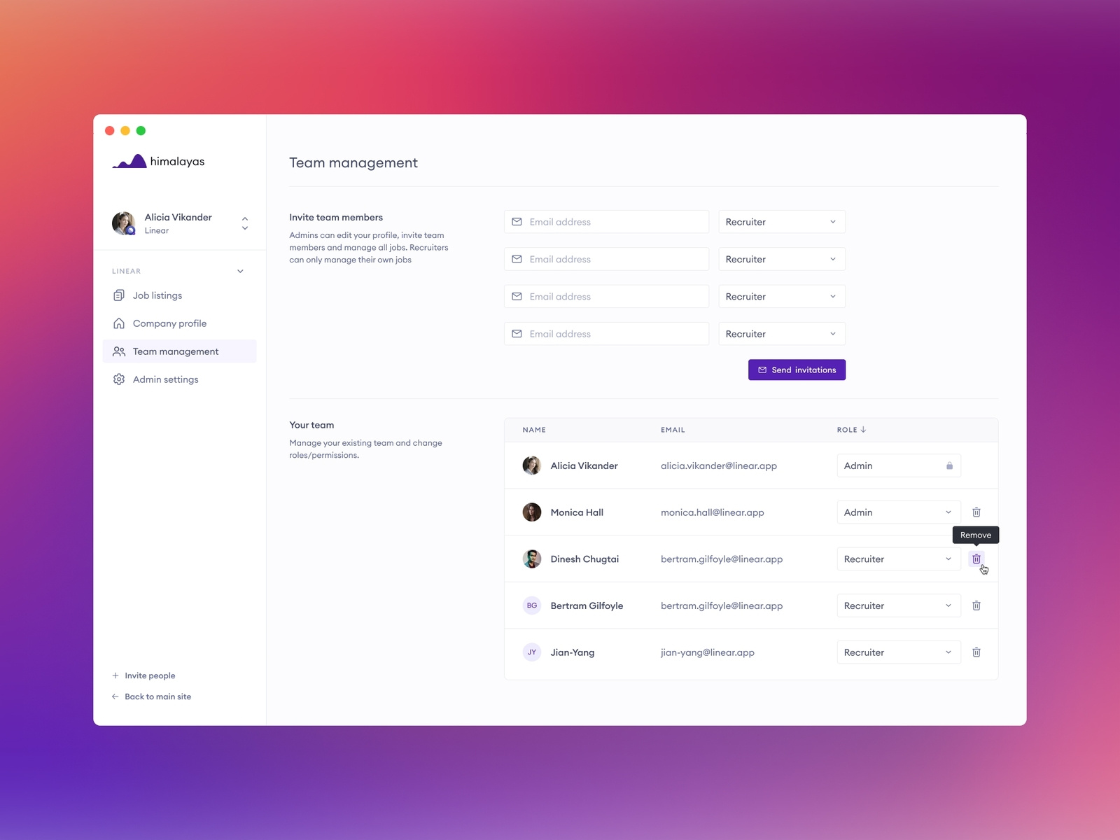 Himalayas.app — Team Management 🏔 By Jordan Hughes® On Dribbble