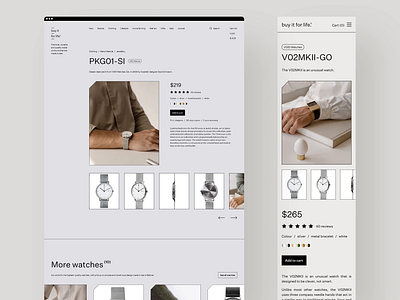 buy it for life® — part 2 brand identity clean ui e commerce ecommerce editorial elegant figma landing page minimal minimalism minimalistic muted pastel pastels sans serif simple store typography web design webflow