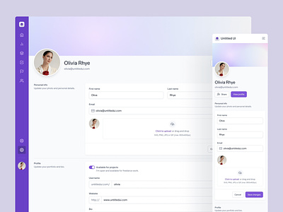 Dashboard user settings — Untitled UI clean ui dashboard dashboard settings design system figma form minimal minimalism preferences settings simple tabs ui ui kit user settings web design