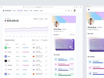 Banking dashboard — Untitled UI