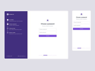 Simple sign up flow — Untitled UI clean ui create account design system figma log in login minimal minimalism progress steps sign up sign up flow signup simple steps ui kit web design webflow