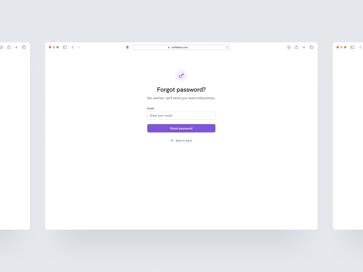 Reset password flow — Untitled UI by Jordan Hughes® on Dribbble