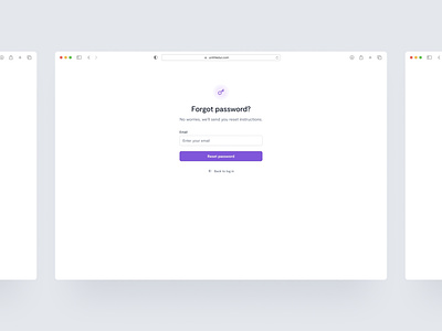 Reset password flow — Untitled UI
