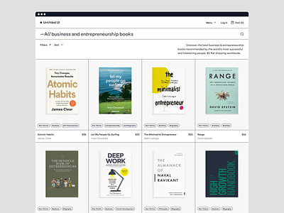 goodbooks.io 2.0 — Untitled UI book store books clean ui css grid design system figma good books goodreads grid minimal minimalism simple ui kit web design webflow