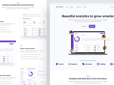 SaaS landing page — Untitled UI