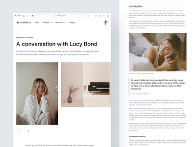 Editorial blog post — Untitled UI