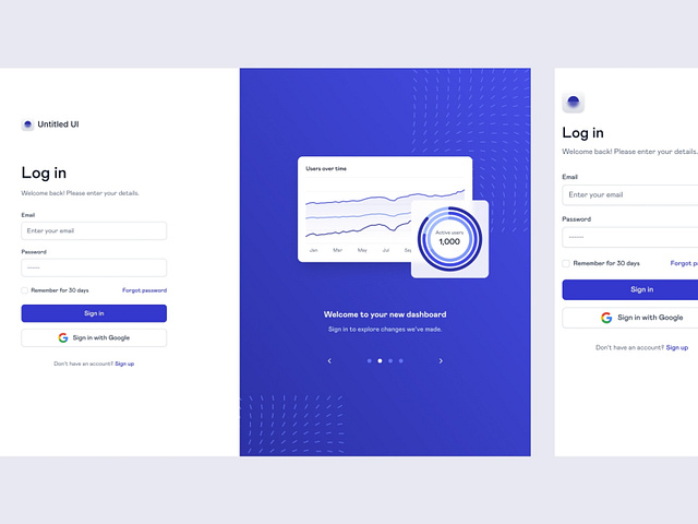 Log in page — Untitled UI by Jordan Hughes® on Dribbble