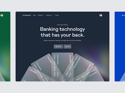 Business banking landing page — Untitled UI