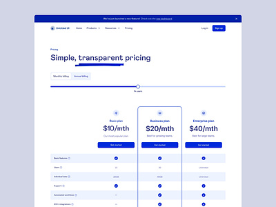 Pricing page table — Untitled UI clean ui figma minimal minimalism plans pricing pricing page pricing plan pricing table saas table web design webflow
