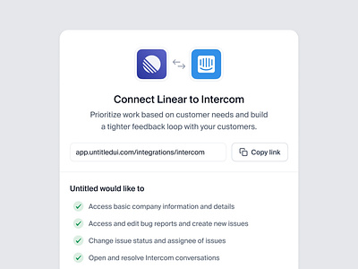 Integrations modal — Untitled UI dashboard dialog integration menu minimal minimalism modal pop over pop up popover popup preferences ui ui design user interface