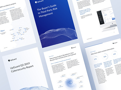 Reports and ebooks for UpGuard adobe indesign annual report brand identity cyber security cybersecurity ebook ebook template indesign infographic lead generation light minimal report report template saas simple