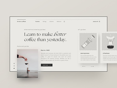 Brand experiments — part 18 beige blog blog design brand identity clean clean ui css grid figma illustration landing page layout minimal minimalism ogg simple type typeface typography web design webflow