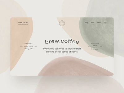 Brand experiments — part 20 blog brand identity branding clean ui earthy illustration landing page minimal minimalism minimalist paint simple soft type typogaphy watercolor watercolour web design webflow website design