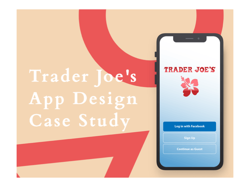 Trader Joe's Shopping Experience iOS App Concept app design hi fi ios app mobile design prototype uiux ux design