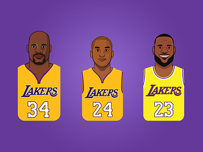 NBA Legend Avatars avatars icon illustration vector