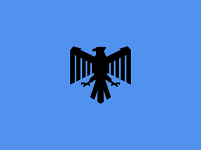 Eagle Logomark army branding eagle falcon hawk logo mascot wings