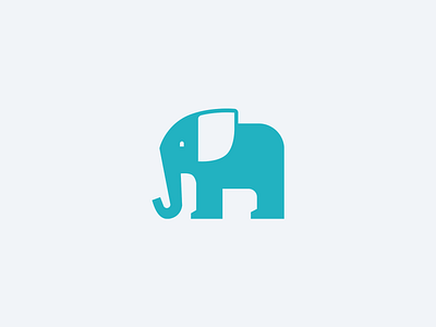 Elephant Logomark animal design elephant logo mascot