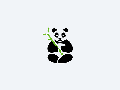 Panda Logomark animal bamboo logo mascot panda panda bear