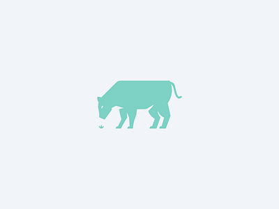 Cow Logomark animal bull cow farm logo mascot