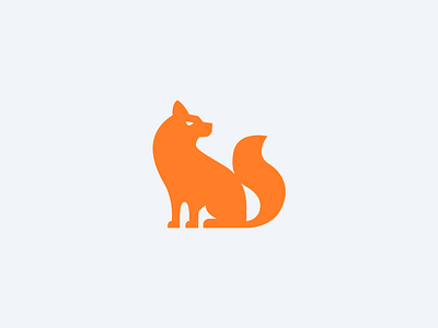 Fox Logomark animal fox foxes logo mascot wolves