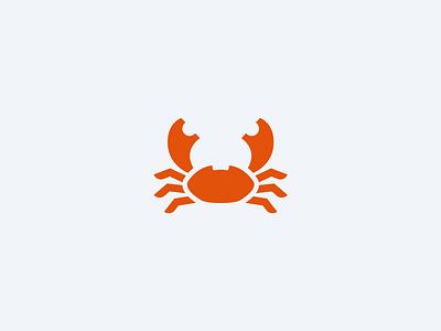 Crab Logomark animal crab logo mascot sea