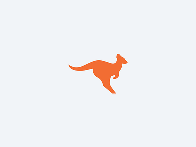 Kangaroo Logomark animal kangaroo logo mascot