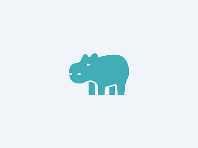 Hippo Logomark animal hippo hippopotamus logo mascot