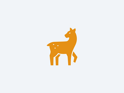 Roe Logomark animal deer logo mascot roe