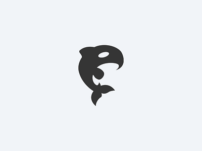 Orca Logomark animal fish logo mascot orca sea whale