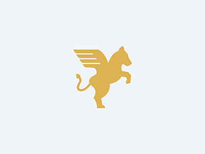 Pegasus Logomark animal horse logo mascot myth pegasus wings