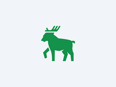 Moose Logomark animal deer logo mascot moose stag